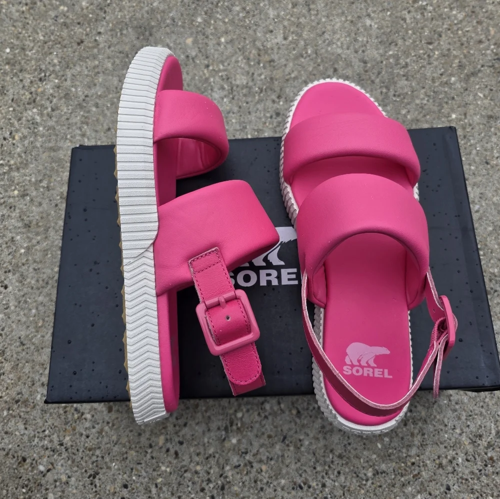 Sorel Women's Pink Sandals Women 7.5 - Picture 6 of 11